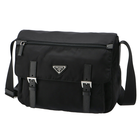 Prada Bag VELA Shoulder Nylon Black - Picture 1 of 9